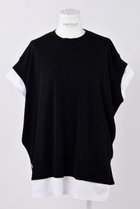 【エンフォルド/ENFOLD】のKNIT LAYERED PULLOVER/ニット ブラック|ID: prp329100004513430 ipo3291000000036530605