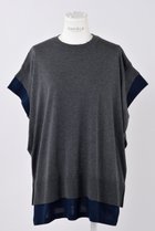 【エンフォルド/ENFOLD】のKNIT LAYERED PULLOVER/ニット チャコールグレー|ID: prp329100004513430 ipo3291000000036530607