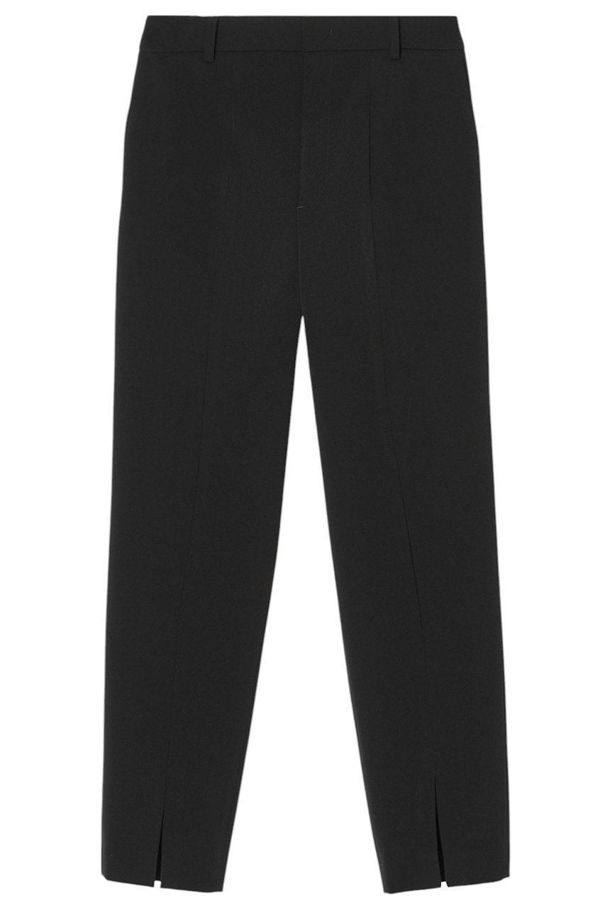 【アナイ/ANAYI】のダブルクロススリットパンツ インテリア・キッズ・メンズ・レディースファッション・服の通販 founy(ファニー) 　ファッション　Fashion　レディースファッション　Fashion for Women　パンツ　Pants & Trousers　おすすめ　Recommended / Our Picks　スタイリッシュ　Stylish, Fashionable　ストレッチ　Stretch, Stretchy Fabric　ストレート　Straight, Straight Cut　スリット　Slit, Slit Detail　センター　Center, Center Line　フラット　Flat, Flat Shoes　ベーシック　Basic, Essential　ロング　Long, Long-Length　ブラック|ID: prp329100004513433 ipo3291000000032966515