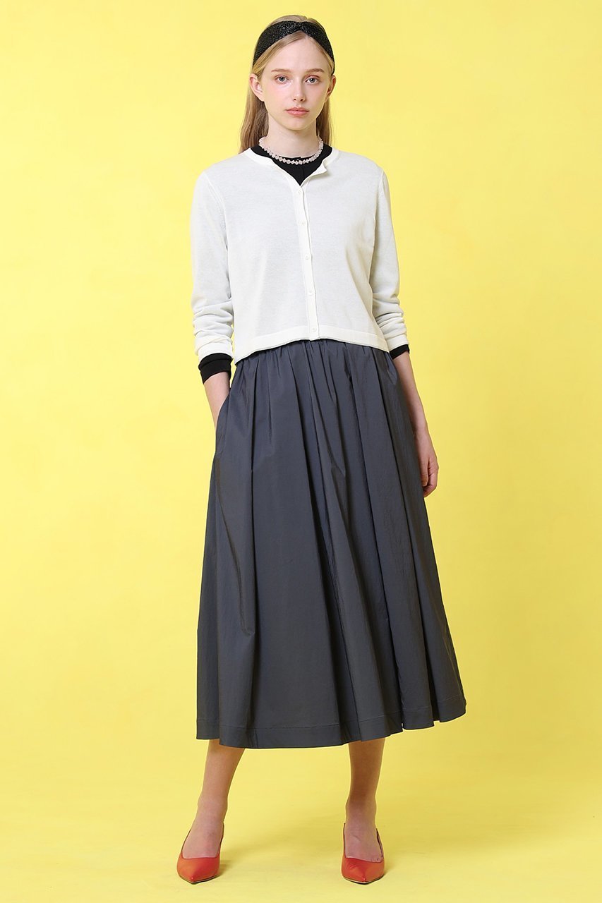 【アナイ/ANAYI】のストレッチナイロンタックフレア スカート 人気、トレンドファッション・服の通販 founy(ファニー) 　ファッション　Fashion　レディースファッション　Fashion for Women　スカート　Skirts　Aライン・フレアスカート　A-Line & Flared Skirts　ロングスカート　Long Skirts / Maxi & Midi Skirts　おすすめ　Recommended / Our Picks　セットアップ　Set-Up, Coordinated Outfit　リラックス　Relax, Relaxed Fit　ロング　Long, Long-Length　エレガント 上品　Elegant　other-5|ID: prp329100004513435 ipo3291000000032845664