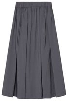 【アナイ/ANAYI】のストレッチナイロンタックフレア スカート インディゴ|ID:prp329100004513435