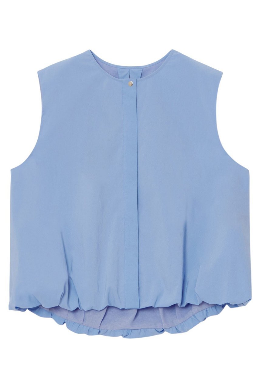 【アナイ/ANAYI】のストレッチナイロンバルーンジレ ブラウス インテリア・キッズ・メンズ・レディースファッション・服の通販 founy(ファニー) 　ファッション　Fashion　レディースファッション　Ladies' Fashion Online　アウター　Coat Outerwear　トップス・カットソー　Tops/Tshirt　キャミソール / ノースリーブ　No Sleeves　シャツ/ブラウス　Shirts/Blouses　ベスト/ジレ　Gilets/Vests　おすすめ　Recommend　キャミ　Cami　スポーティ　Sporty　スリット　Slit　セットアップ　Set Up　ドット　Dot　ノースリーブ　No Sleeve　バルーン　Balloon　夏　Summer　ブルー|ID: prp329100004513436 ipo3291000000031887252