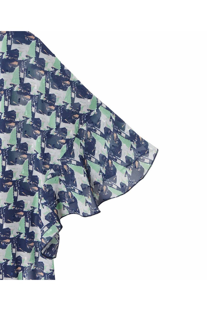 【アナイ/ANAYI】のreminiscenceプリント ワンピース 人気、トレンドファッション・服の通販 founy(ファニー) 　ファッション　Fashion　レディースファッション　Fashion for Women　ワンピース　Dresses　チュニック　Tunic Tops & Dresses　エレガント 上品　Elegant　キャミソール　Camisole, Spaghetti Strap Top　ジャケット　Jacket, Outerwear　スリット　Slit, Slit Detail　スリーブ　Sleeve, Long Sleeve / Short Sleeve　チュニック　Tunic, Long Top　フリル　Frill, Ruffle　フレア　Flare, Flared　フロント　Front, Front Design　プリント　Print, Printed Pattern　ペチコート　Petticoat, Underskirt　other-5|ID: prp329100004513437 ipo3291000000035724077