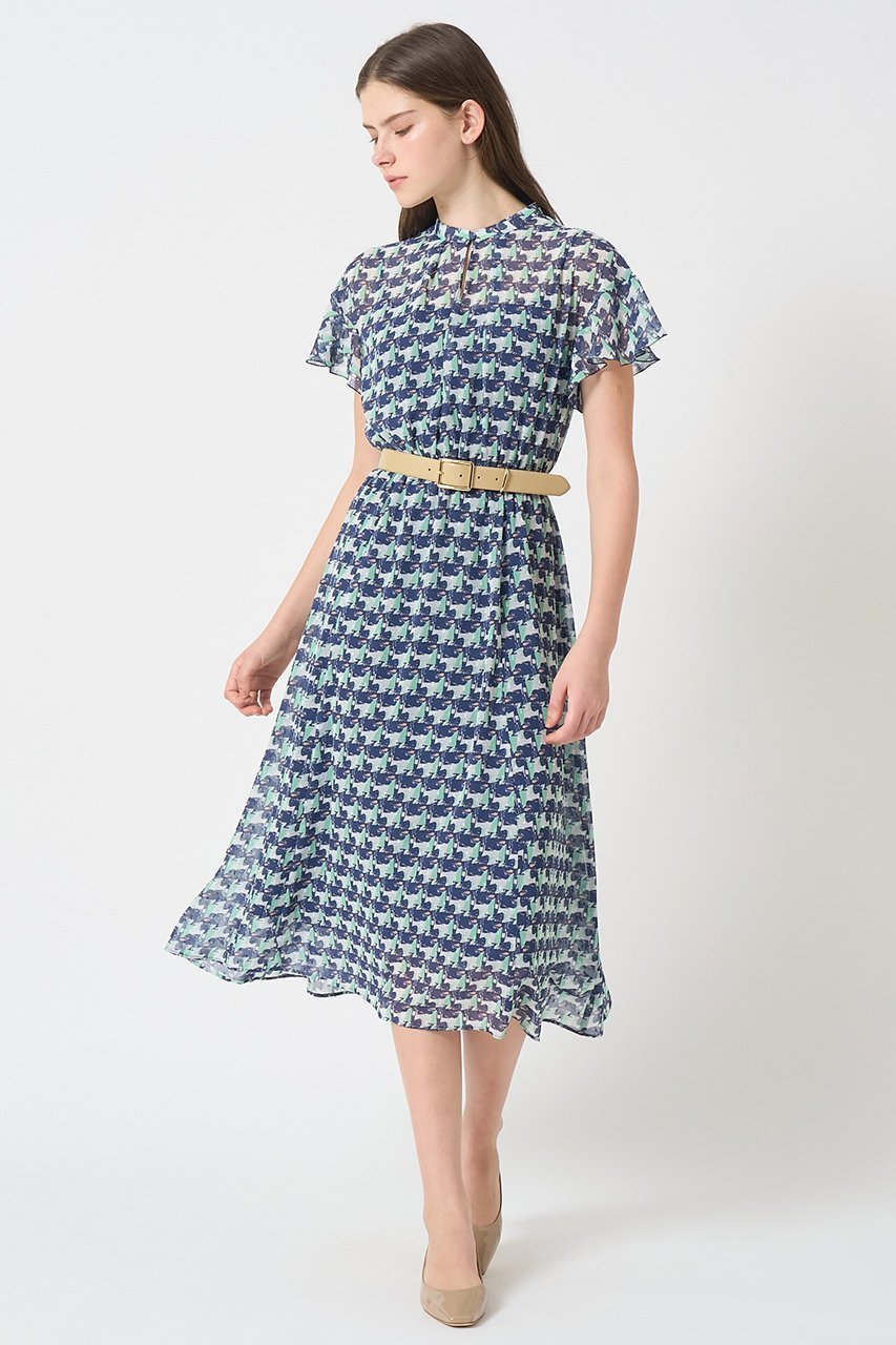 【アナイ/ANAYI】のreminiscenceプリント ワンピース 人気、トレンドファッション・服の通販 founy(ファニー) 　ファッション　Fashion　レディースファッション　Fashion for Women　ワンピース　Dresses　チュニック　Tunic Tops & Dresses　エレガント 上品　Elegant　キャミソール　Camisole, Spaghetti Strap Top　ジャケット　Jacket, Outerwear　スリット　Slit, Slit Detail　スリーブ　Sleeve, Long Sleeve / Short Sleeve　チュニック　Tunic, Long Top　フリル　Frill, Ruffle　フレア　Flare, Flared　フロント　Front, Front Design　プリント　Print, Printed Pattern　ペチコート　Petticoat, Underskirt　other-8|ID: prp329100004513437 ipo3291000000035724083