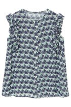 【アナイ/ANAYI】のreminiscenceプリント フリルブラウス ネイビー|ID: prp329100004513438 ipo3291000000035379855