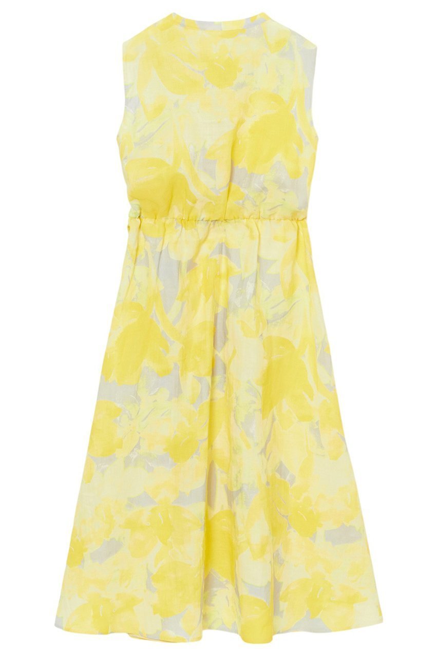 【アナイ/ANAYI】のtransparentプリント リネンワンピース 人気、トレンドファッション・服の通販 founy(ファニー) 　ファッション　Fashion　レディースファッション　WOMEN　ワンピース　Dress　チュニック　Tunic　おすすめ　Recommend　イエロー　Yellow　カシュクール　Cachecoeur　グラデーション　Gradation　スキッパー　Skipper　チュニック　Tunic　デコルテ　Decolletage　ネップ　Nep Yarn　フレア　Flare　プリント　Print　ペチコート　Petticoat　リネン　Linen　リボン　Ribbon　夏　Summer　NEW・新作・新着・新入荷　New Arrivals　other-2|ID: prp329100004513439 ipo3291000000031887284