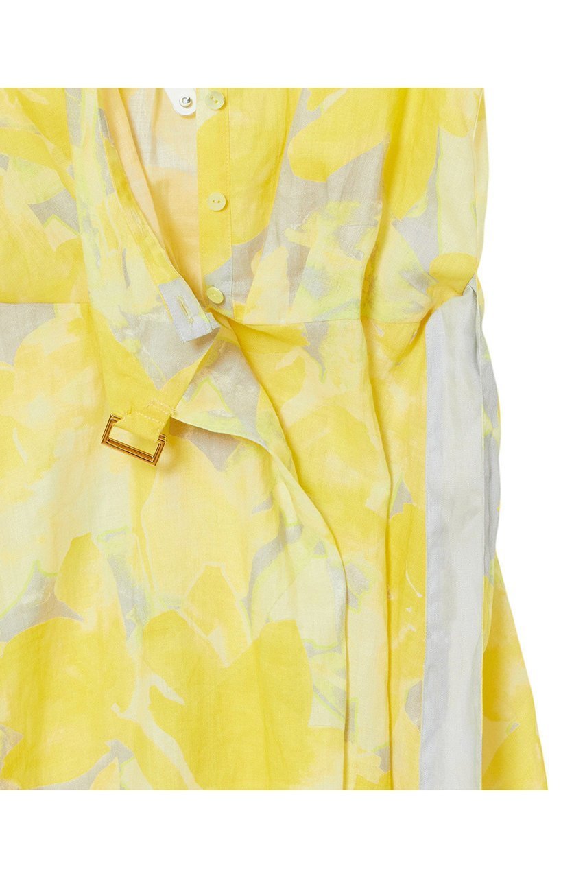 【アナイ/ANAYI】のtransparentプリント リネンワンピース 人気、トレンドファッション・服の通販 founy(ファニー) 　ファッション　Fashion　レディースファッション　WOMEN　ワンピース　Dress　チュニック　Tunic　おすすめ　Recommend　イエロー　Yellow　カシュクール　Cachecoeur　グラデーション　Gradation　スキッパー　Skipper　チュニック　Tunic　デコルテ　Decolletage　ネップ　Nep Yarn　フレア　Flare　プリント　Print　ペチコート　Petticoat　リネン　Linen　リボン　Ribbon　夏　Summer　NEW・新作・新着・新入荷　New Arrivals　other-6|ID: prp329100004513439 ipo3291000000031887288