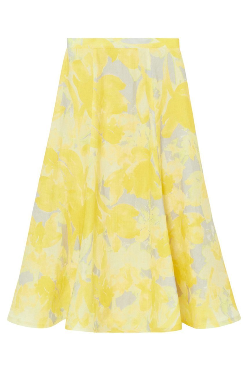 【アナイ/ANAYI】のtransparentプリント リネンスカート 人気、トレンドファッション・服の通販 founy(ファニー) 　ファッション　Fashion　レディースファッション　Fashion for Women　スカート　Skirts　ロングスカート　Long Skirts / Maxi & Midi Skirts　おすすめ　Recommended / Our Picks　イエロー　Yellow　エレガント 上品　Elegant　グラデーション　Gradient, Ombre　ネップ　Nepp, Slub Yarn　フラット　Flat, Flat Shoes　プリント　Print, Printed Pattern　マーメイド　Mermaid, Fishtail Silhouette　リネン　Linen, Linen Fabric　ロング　Long, Long-Length　夏　Summer　 other-1|ID: prp329100004513440 ipo3291000000032807870
