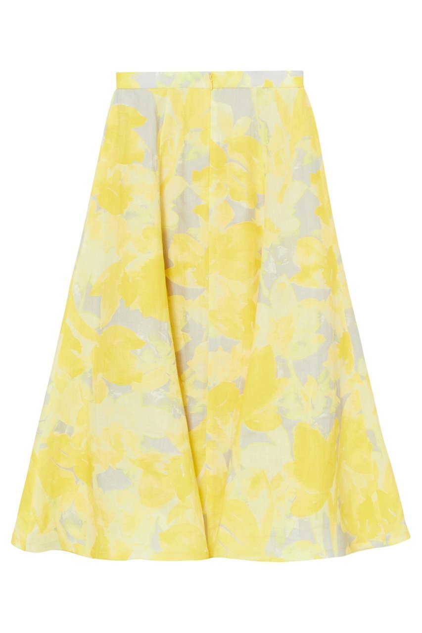 【アナイ/ANAYI】のtransparentプリント リネンスカート 人気、トレンドファッション・服の通販 founy(ファニー) 　ファッション　Fashion　レディースファッション　Fashion for Women　スカート　Skirts　ロングスカート　Long Skirts / Maxi & Midi Skirts　おすすめ　Recommended / Our Picks　イエロー　Yellow　エレガント 上品　Elegant　グラデーション　Gradient, Ombre　ネップ　Nepp, Slub Yarn　フラット　Flat, Flat Shoes　プリント　Print, Printed Pattern　マーメイド　Mermaid, Fishtail Silhouette　リネン　Linen, Linen Fabric　ロング　Long, Long-Length　夏　Summer　other-2|ID: prp329100004513440 ipo3291000000032807872