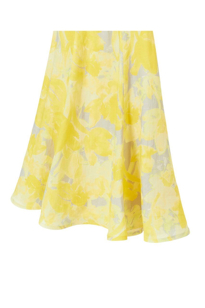【アナイ/ANAYI】のtransparentプリント リネンスカート 人気、トレンドファッション・服の通販 founy(ファニー) 　ファッション　Fashion　レディースファッション　Fashion for Women　スカート　Skirts　ロングスカート　Long Skirts / Maxi & Midi Skirts　おすすめ　Recommended / Our Picks　イエロー　Yellow　エレガント 上品　Elegant　グラデーション　Gradient, Ombre　ネップ　Nepp, Slub Yarn　フラット　Flat, Flat Shoes　プリント　Print, Printed Pattern　マーメイド　Mermaid, Fishtail Silhouette　リネン　Linen, Linen Fabric　ロング　Long, Long-Length　夏　Summer　other-5|ID: prp329100004513440 ipo3291000000032807875