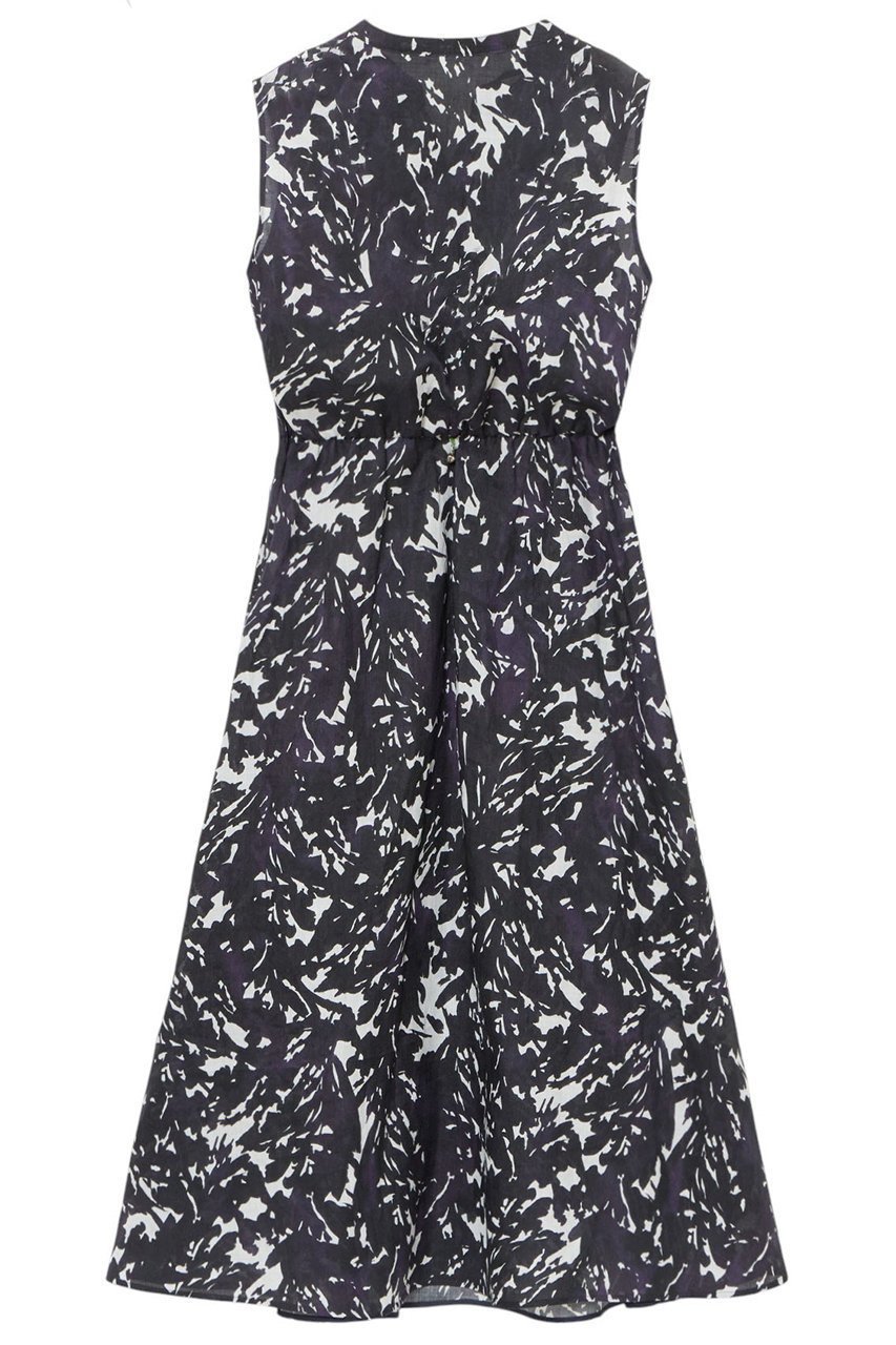 【アナイ/ANAYI】のShade Of Night プリントリネン ワンピース 人気、トレンドファッション・服の通販 founy(ファニー) 　ファッション　Fashion　レディースファッション　Fashion for Women　ワンピース　Dresses　チュニック　Tunic Tops & Dresses　カシュクール　Wrap Design　スキッパー　Skipper, Open Collar　チュニック　Tunic, Long Top　デコルテ　Décolleté, Neckline　ネップ　Nepp, Slub Yarn　フレア　Flare, Flared　プリント　Print, Printed Pattern　ペチコート　Petticoat, Underskirt　リネン　Linen, Linen Fabric　リボン　Ribbon, Bow　ロング　Long, Long-Length　再入荷　Restock / Back in Stock　エレガント 上品　Elegant　other-2|ID: prp329100004513441 ipo3291000000035053394