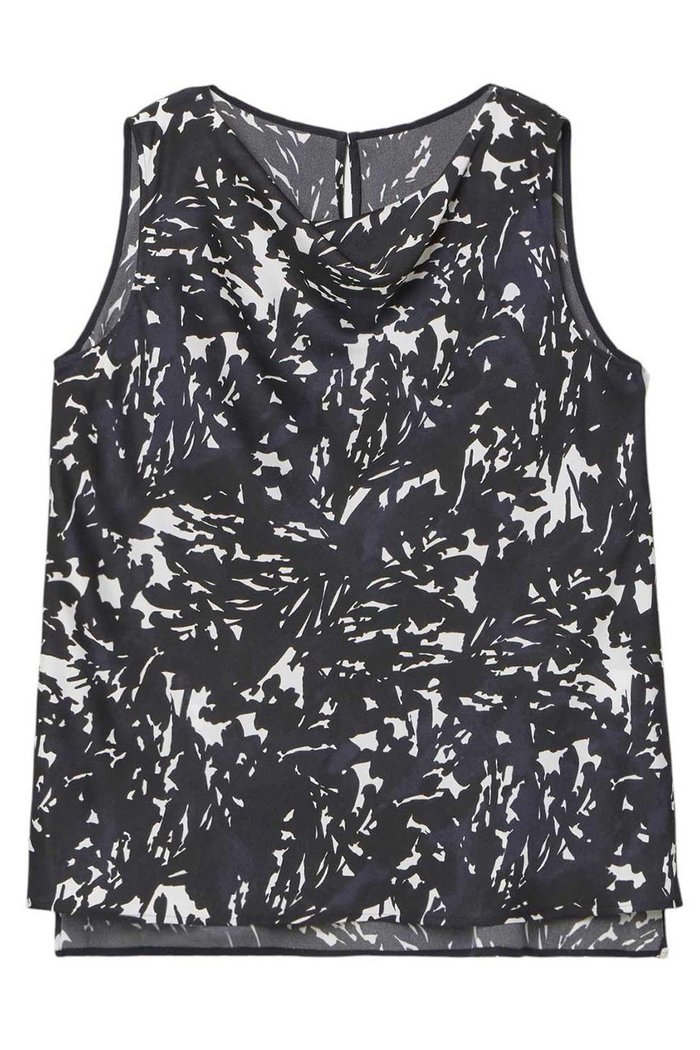 【アナイ/ANAYI】のShade Of Night プリントドレープ ブラウス インテリア・キッズ・メンズ・レディースファッション・服の通販 founy(ファニー) https://founy.com/ ファッション Fashion レディースファッション Fashion for Women トップス・カットソー Cut & Sew Tops キャミソール&ノースリーブ Camisoles & Sleeveless Tops シャツ・ブラウス・オフィスカジュアル Elegant Blouses & Button-Ups おすすめ Recommended / Our Picks サテン Satin, Glossy Fabric セットアップ Set-Up, Coordinated Outfit デコルテ Décolleté, Neckline ドレープ Drape, Draping Fabric ノースリーブ Sleeveless, No-Sleeve エレガント 上品 Elegant |ID: prp329100004513443 ipo3291000000035639711