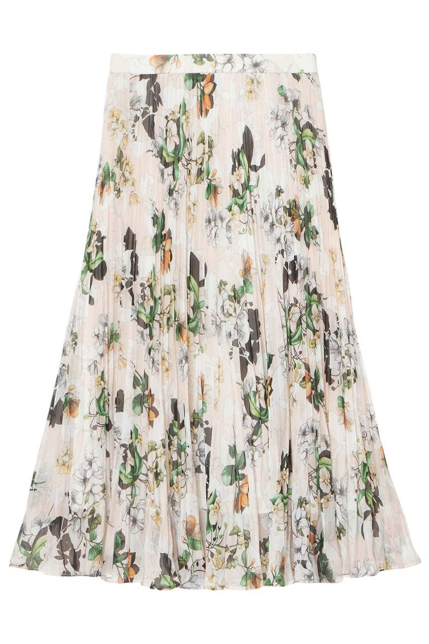 【アナイ/ANAYI】のbouquet プリントプリーツスカート 人気、トレンドファッション・服の通販 founy(ファニー) 　ファッション　Fashion　レディースファッション　Fashion for Women　スカート　Skirts　プリーツスカート / 上品フェミニンスタイル　Pleated Skirts　ロングスカート　Long Skirts / Maxi & Midi Skirts　エレガント 上品　Elegant　クラシカル　Classical, Vintage-Inspired　シアー　Sheer, See-Through　プリーツ　Pleats, Pleated　ボトム　Bottoms, Lower Wear　モダン　Modern, Contemporary　モチーフ　Motif, Design Theme　ランダム　Random, Irregular　リアル　Real, Realistic　リラックス　Relax, Relaxed Fit　ロング　Long, Long-Length　 other-1|ID: prp329100004513445 ipo3291000000032807898