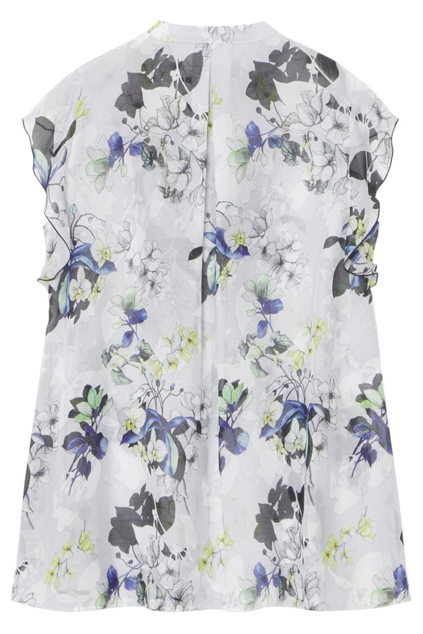 【アナイ/ANAYI】のbouquet プリントミニフリルブラウス 人気、トレンドファッション・服の通販 founy(ファニー) 　ファッション　Fashion　レディースファッション　WOMEN　トップス・カットソー　Tops/Tshirt　シャツ/ブラウス　Shirts/Blouses　おすすめ　Recommend　エアリー　Airy　ギャザー　Gather　クラシカル　Classical　シアー　Sheer　ショート　Short　スリーブ　Sleeve　フリル　Frills　モダン　Modern　モチーフ　Motif　ラッフル　Raffle　リアル　Real　NEW・新作・新着・新入荷　New Arrivals　other-2|ID: prp329100004513446 ipo3291000000031887350