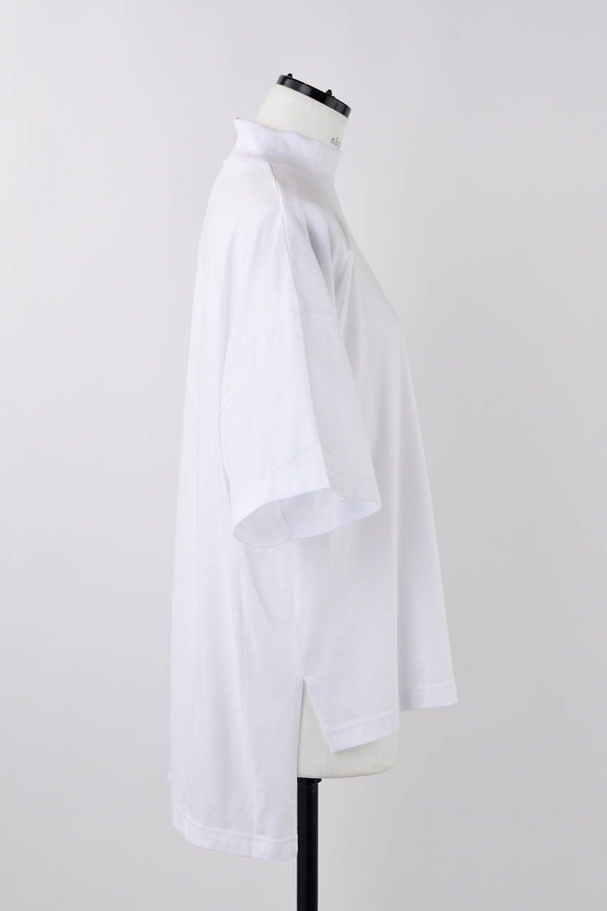 【ナゴンスタンス/nagonstans】のソフト天竺 Stand loose T-SH/Tシャツ 人気、トレンドファッション・服の通販 founy(ファニー) 　ファッション　Fashion　レディースファッション　Fashion for Women　トップス・カットソー　Cut & Sew Tops　シャツ・ブラウス・オフィスカジュアル　Elegant Blouses & Button-Ups　ロングTシャツ・Tシャツ　Longline T-Shirts & Tees　カットソー・ベーシックTシャツ　Cut-and-Sewn Tops / Stretch Tees & Basics　ショート　Short, Short Length　スタンド　Stand Collar, Upright Stand　スリーブ　Sleeve, Long Sleeve / Short Sleeve　ベーシック　Basic, Essential　エレガント 上品　Elegant　other-4|ID: prp329100004513448 ipo3291000000032844002