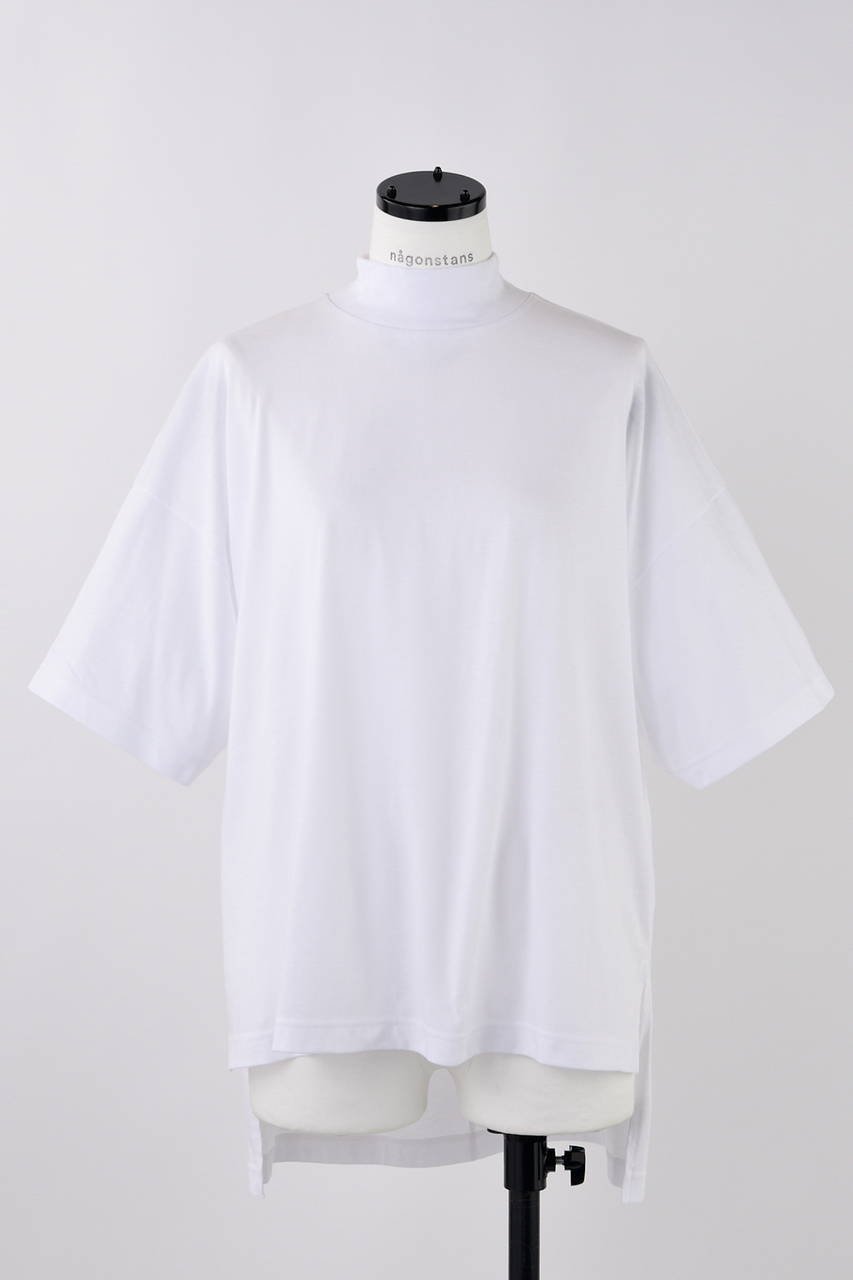 【ナゴンスタンス/nagonstans】のソフト天竺 Stand loose T-SH/Tシャツ インテリア・キッズ・メンズ・レディースファッション・服の通販 founy(ファニー) 　ファッション　Fashion　レディースファッション　Fashion for Women　トップス・カットソー　Cut & Sew Tops　シャツ・ブラウス・オフィスカジュアル　Elegant Blouses & Button-Ups　ロングTシャツ・Tシャツ　Longline T-Shirts & Tees　カットソー・ベーシックTシャツ　Cut-and-Sewn Tops / Stretch Tees & Basics　ショート　Short, Short Length　スタンド　Stand Collar, Upright Stand　スリーブ　Sleeve, Long Sleeve / Short Sleeve　ベーシック　Basic, Essential　エレガント 上品　Elegant　Salt|ID: prp329100004513448 ipo3291000000035809866
