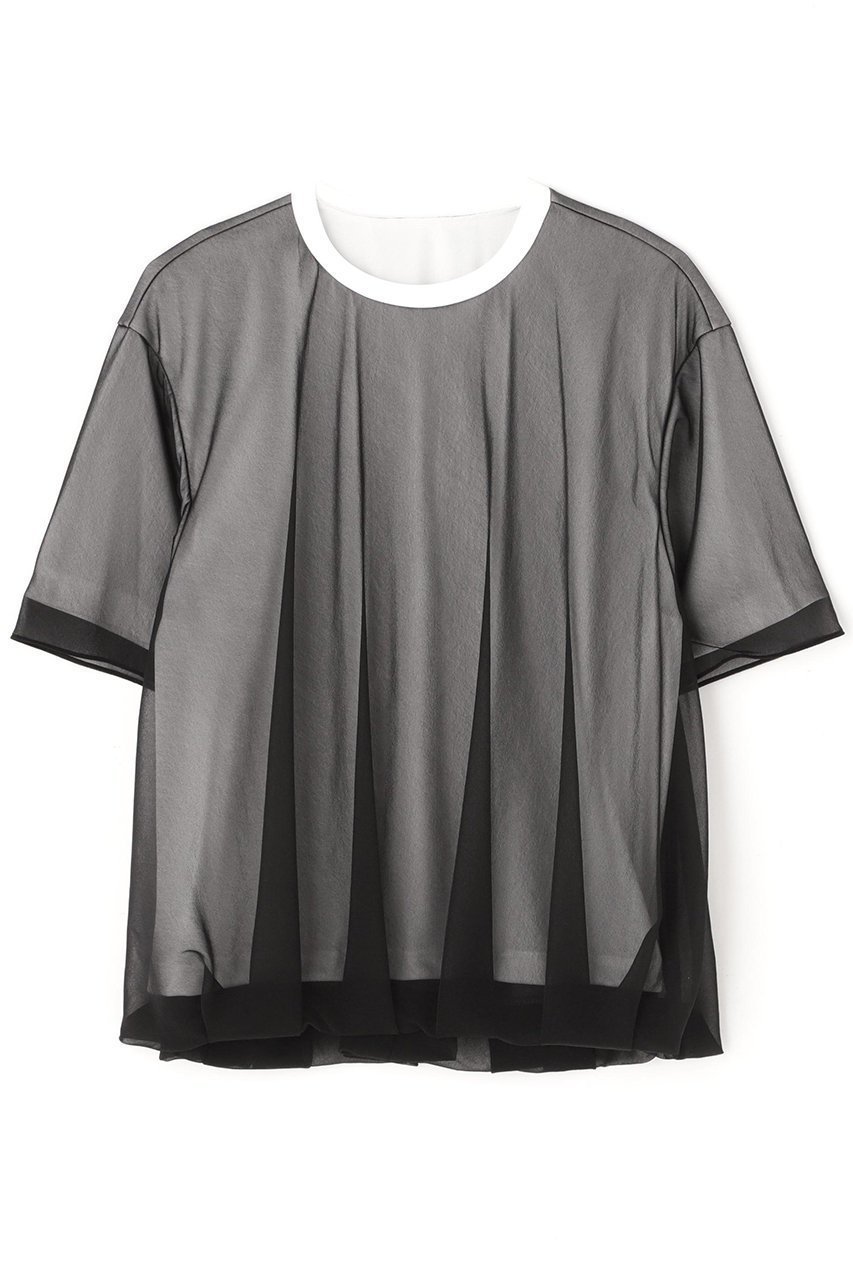 【アドーア/ADORE】のシアーレイヤードジャージーカットソー インテリア・キッズ・メンズ・レディースファッション・服の通販 founy(ファニー) 　ファッション　Fashion　レディースファッション　Ladies' Fashion Online　トップス・カットソー　Tops/Tshirt　シャツ/ブラウス　Shirts/Blouses　ロング / Tシャツ　T-Shirts　カットソー　Cut and Sewn　ギャザー　Gather　シアー　Sheer　ショート　Short　ジャージ　Jersey　スリーブ　Sleeve　ブラウジング　Browsing　ブラック|ID: prp329100004513450 ipo3291000000031901111