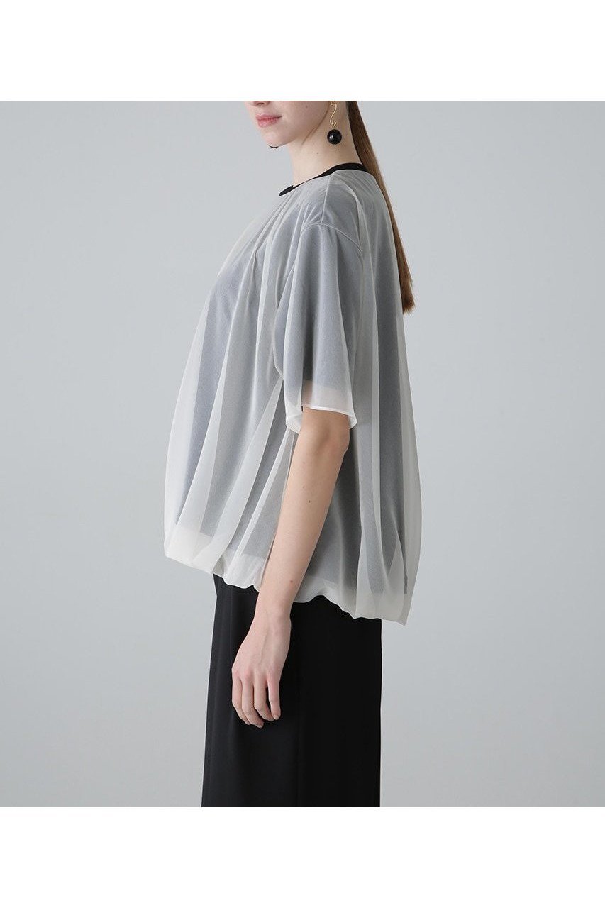 【アドーア/ADORE】のシアーレイヤードジャージーカットソー 人気、トレンドファッション・服の通販 founy(ファニー) 　ファッション　Fashion　レディースファッション　Ladies' Fashion Online　トップス・カットソー　Tops/Tshirt　シャツ/ブラウス　Shirts/Blouses　ロング / Tシャツ　T-Shirts　カットソー　Cut and Sewn　ギャザー　Gather　シアー　Sheer　ショート　Short　ジャージ　Jersey　スリーブ　Sleeve　ブラウジング　Browsing　other-5|ID: prp329100004513450 ipo3291000000031901839