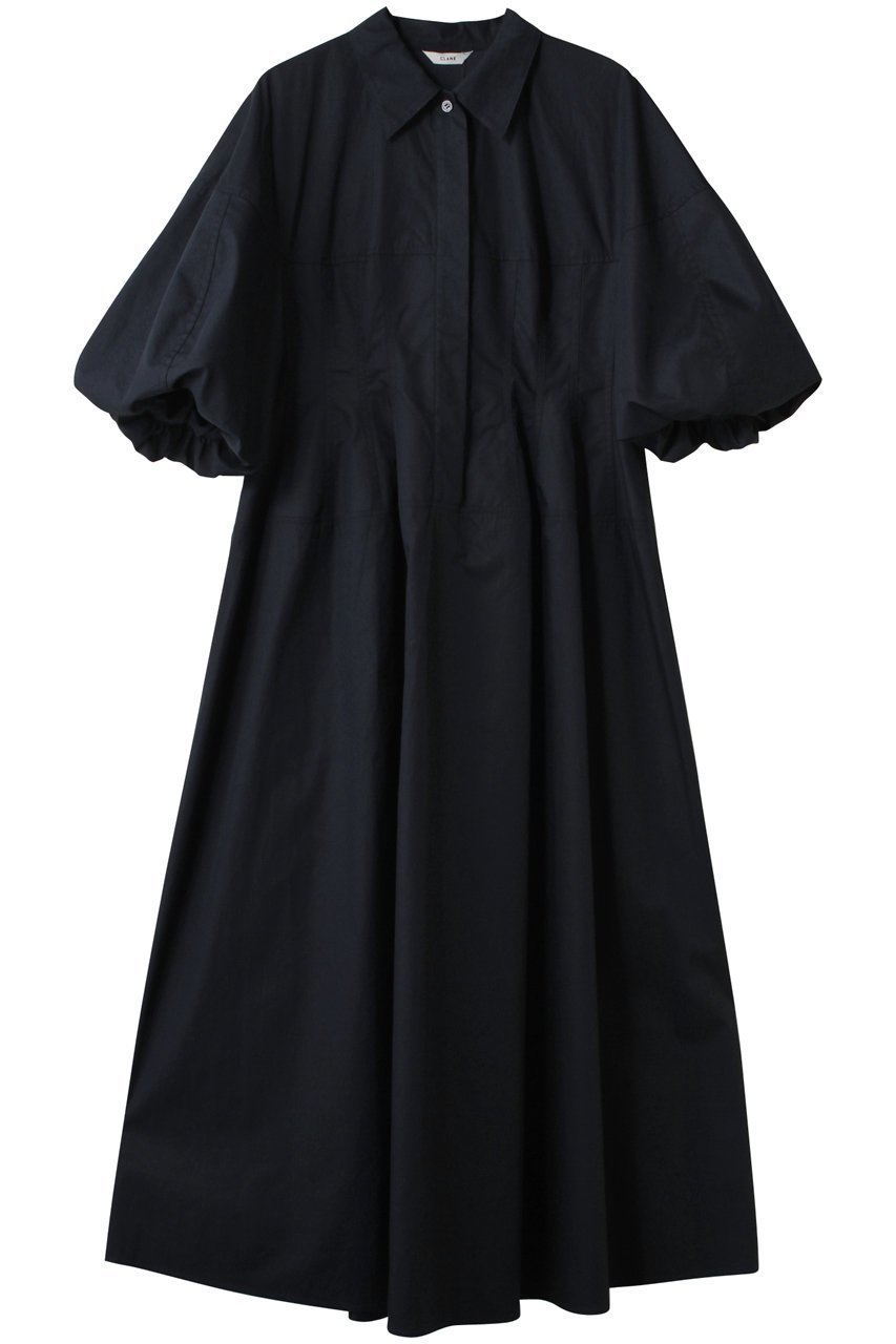 【クラネ/CLANE】のWAIST DESIGN VOLUME ONEPIECE/ワンピース インテリア・キッズ・メンズ・レディースファッション・服の通販 founy(ファニー) 　ファッション　Fashion　レディースファッション　Ladies' Fashion Online　ワンピース　Dress　チュニック　Tunic　シェイプ　Shape　スリーブ　Sleeve　チュニック　Tunic　フェミニン　Feminine　ロング　Long　NAVY|ID: prp329100004513452 ipo3291000000031887407