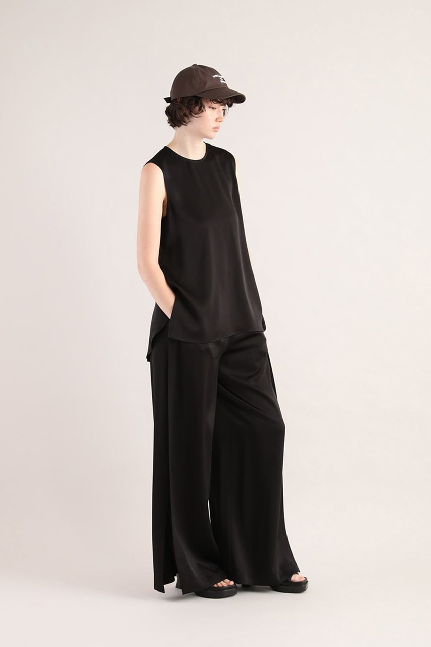 【サクラ/SACRA】のトリアセサテンスリットパンツ 人気、トレンドファッション・服の通販 founy(ファニー) 　ファッション　Fashion　レディースファッション　Ladies' Fashion Online　パンツ　Pants　おすすめ　Recommend　なめらか　Smooth　サテン　Satin　セットアップ　Set Up　ロング　Long　再入荷　Restock/Back In Stock/Re Arrival　other-7|ID: prp329100004513455 ipo3291000000032661795
