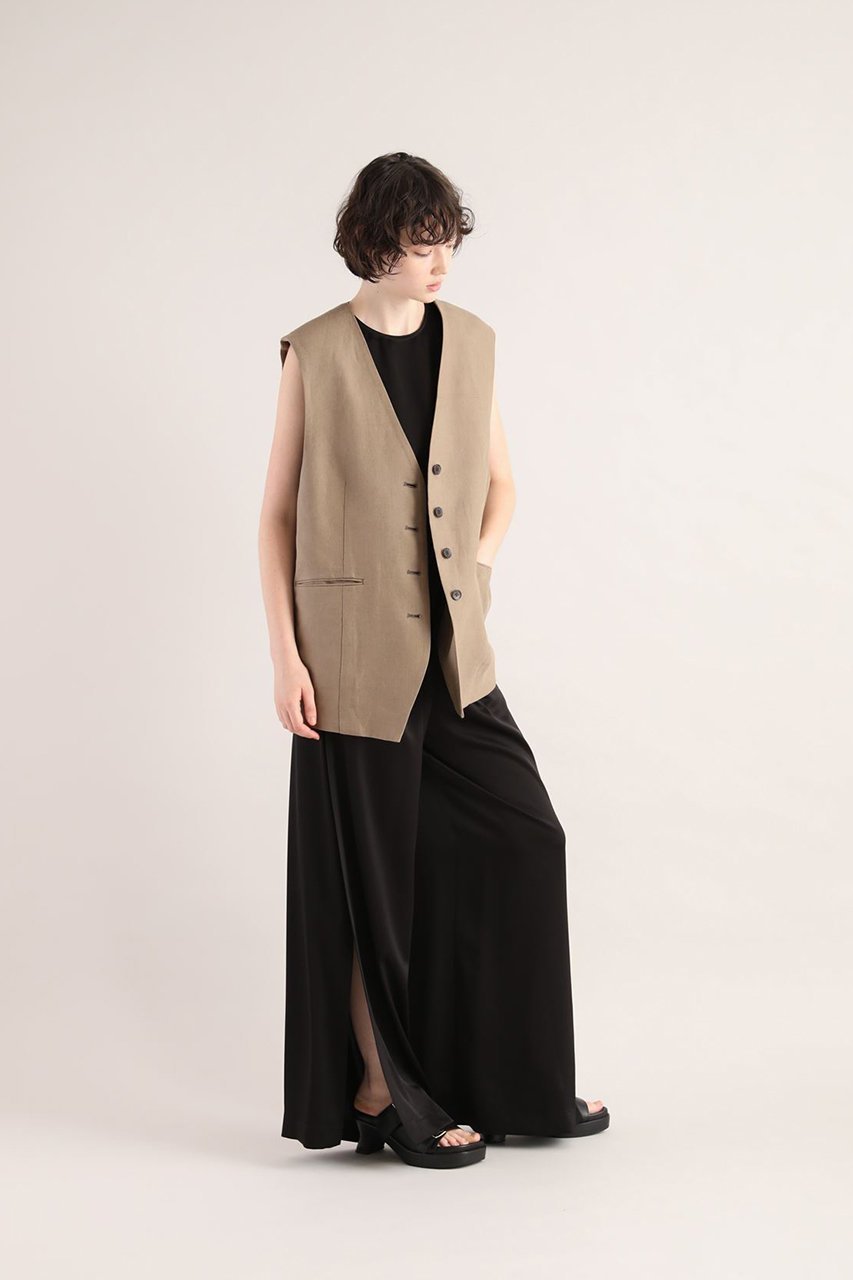 【サクラ/SACRA】のトリアセサテンスリットパンツ 人気、トレンドファッション・服の通販 founy(ファニー) 　ファッション　Fashion　レディースファッション　Ladies' Fashion Online　パンツ　Pants　おすすめ　Recommend　なめらか　Smooth　サテン　Satin　セットアップ　Set Up　ロング　Long　再入荷　Restock/Back In Stock/Re Arrival　other-8|ID: prp329100004513455 ipo3291000000032661796