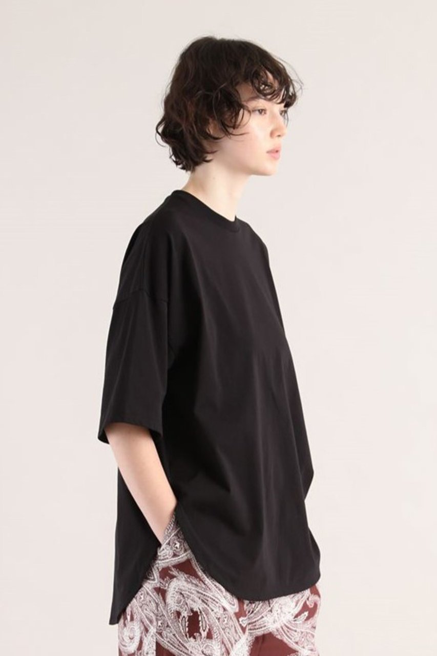 【サクラ/SACRA】のスーパーファインコットンTシャツ 人気、トレンドファッション・服の通販 founy(ファニー) 　ファッション　Fashion　レディースファッション　Fashion for Women　トップス・カットソー　Cut & Sew Tops　シャツ・ブラウス・オフィスカジュアル　Elegant Blouses & Button-Ups　ロングTシャツ・Tシャツ　Longline T-Shirts & Tees　カットソー・ベーシックTシャツ　Cut-and-Sewn Tops / Stretch Tees & Basics　ショート　Short, Short Length　シンプル　Simple, Minimal　スリーブ　Sleeve, Long Sleeve / Short Sleeve　ハーフ　Half, Half-Length　ラウンド　Round, Round Neck　other-7|ID: prp329100004513456 ipo3291000000032661816