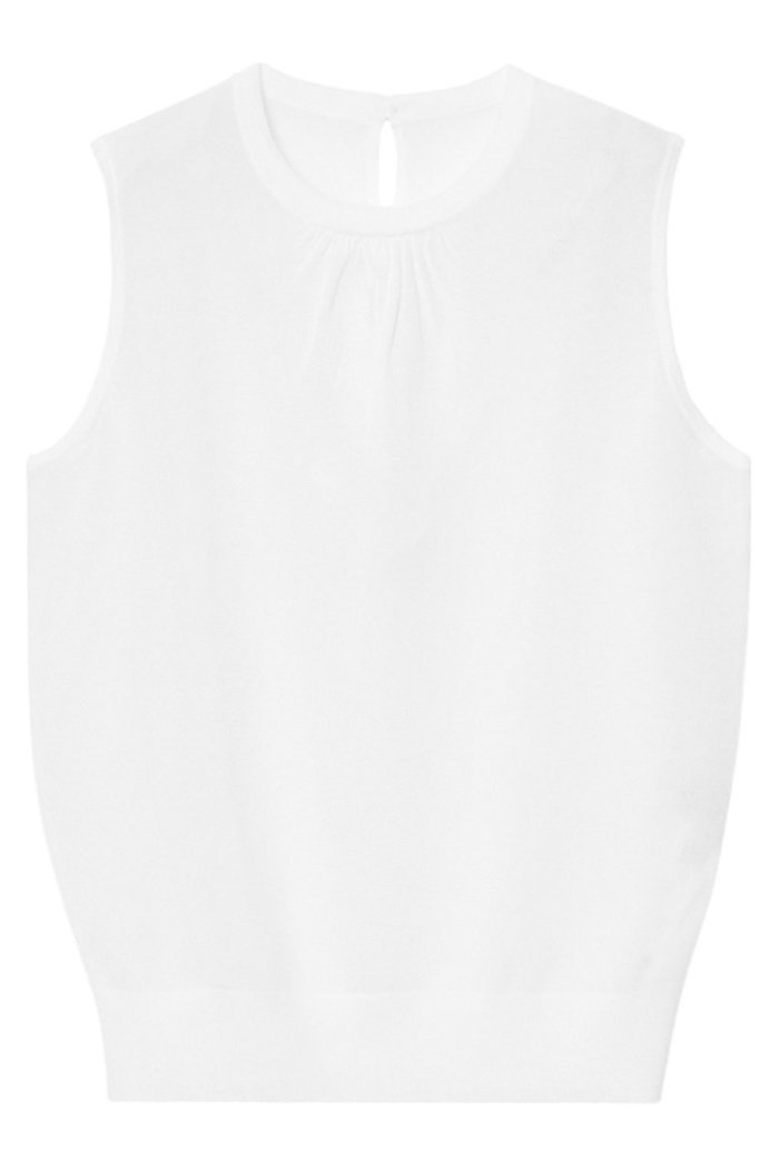 【アナイ/ANAYI】のシアー天竺ギャザー プルオーバー インテリア・キッズ・メンズ・レディースファッション・服の通販 founy(ファニー) https://founy.com/ ファッション Fashion レディースファッション Fashion for Women トップス・カットソー Cut & Sew Tops ニット Knit Tops & Sweaters カジュアルプルオーバー・ニットトップス Pullovers & Knit Tops / Casual Pullovers おすすめ Recommended / Our Picks アンサンブル Ensemble Set イタリア Italy カーディガン Cardigan, Knitwear ギャザー Gathered, Ruffled シアー Sheer, See-Through 夏 Summer |ID: prp329100004513462 ipo3291000000034706165