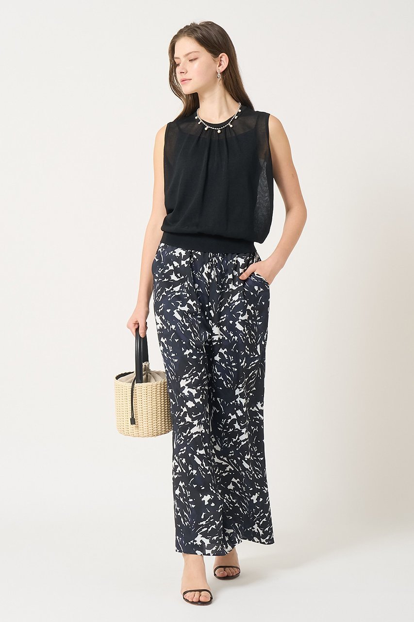 【アナイ/ANAYI】のシアー天竺ギャザー プルオーバー 人気、トレンドファッション・服の通販 founy(ファニー) 　ファッション　Fashion　レディースファッション　Fashion for Women　トップス・カットソー　Cut & Sew Tops　ニット　Knit Tops & Sweaters　カジュアルプルオーバー・ニットトップス　Pullovers & Knit Tops / Casual Pullovers　おすすめ　Recommended / Our Picks　アンサンブル　Ensemble Set　イタリア　Italy　カーディガン　Cardigan, Knitwear　ギャザー　Gathered, Ruffled　シアー　Sheer, See-Through　夏　Summer　other-6|ID: prp329100004513462 ipo3291000000034706172