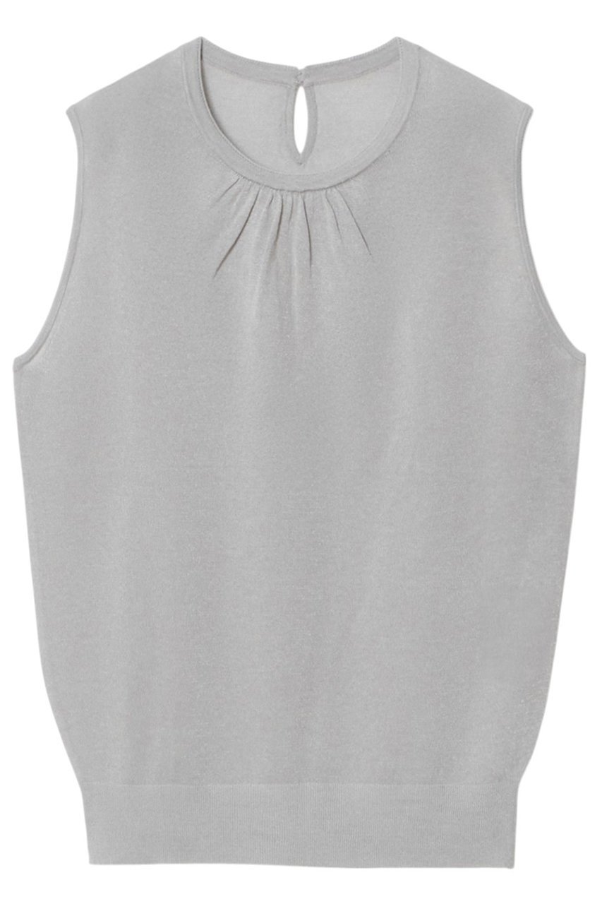 【アナイ/ANAYI】のシアー天竺ギャザー プルオーバー インテリア・キッズ・メンズ・レディースファッション・服の通販 founy(ファニー) 　ファッション　Fashion　レディースファッション　Fashion for Women　トップス・カットソー　Cut & Sew Tops　ニット　Knit Tops & Sweaters　カジュアルプルオーバー・ニットトップス　Pullovers & Knit Tops / Casual Pullovers　おすすめ　Recommended / Our Picks　アンサンブル　Ensemble Set　イタリア　Italy　カーディガン　Cardigan, Knitwear　ギャザー　Gathered, Ruffled　シアー　Sheer, See-Through　夏　Summer　ライトグレー|ID: prp329100004513462 ipo3291000000035083690