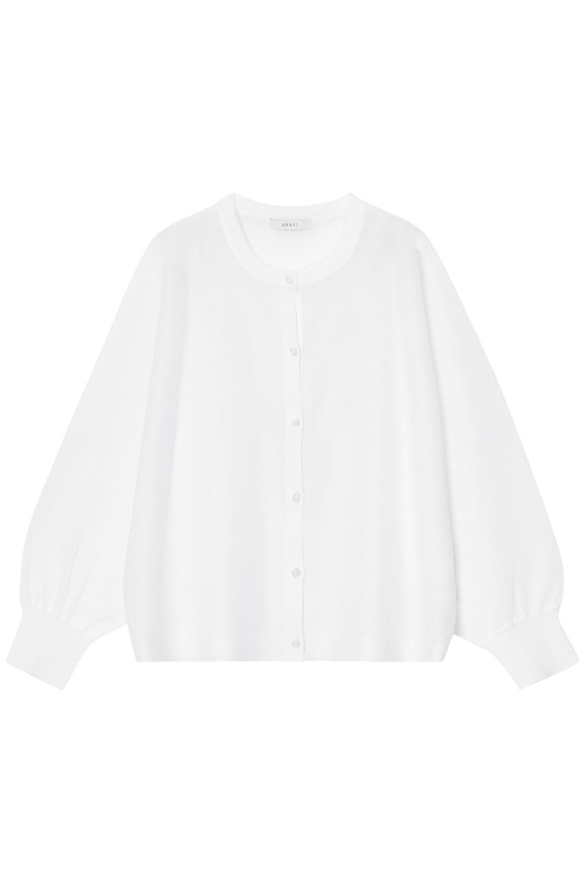 【アナイ/ANAYI】のシアー天竺ドルマン カーディガン インテリア・キッズ・メンズ・レディースファッション・服の通販 founy(ファニー) 　ファッション　Fashion　レディースファッション　Fashion for Women　トップス・カットソー　Cut & Sew Tops　ニット　Knit Tops & Sweaters　カーディガン・羽織り　Layered Style Cardigans　おすすめ　Recommended / Our Picks　アンサンブル　Ensemble Set　イタリア　Italy　カーディガン　Cardigan, Knitwear　ギャザー　Gathered, Ruffled　シアー　Sheer, See-Through　ショート　Short, Short Length　トレンド　Trend, Trending Now　ホワイト|ID: prp329100004513463 ipo3291000000032811012