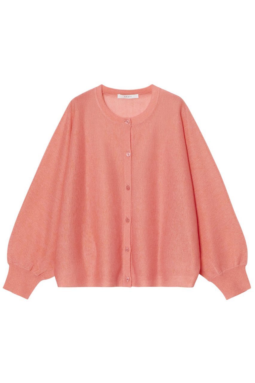 【アナイ/ANAYI】のシアー天竺ドルマン カーディガン インテリア・キッズ・メンズ・レディースファッション・服の通販 founy(ファニー) 　ファッション　Fashion　レディースファッション　Fashion for Women　トップス・カットソー　Cut & Sew Tops　ニット　Knit Tops & Sweaters　カーディガン・羽織り　Layered Style Cardigans　おすすめ　Recommended / Our Picks　アンサンブル　Ensemble Set　イタリア　Italy　カーディガン　Cardigan, Knitwear　ギャザー　Gathered, Ruffled　シアー　Sheer, See-Through　ショート　Short, Short Length　トレンド　Trend, Trending Now　コーラル|ID: prp329100004513463 ipo3291000000032811013