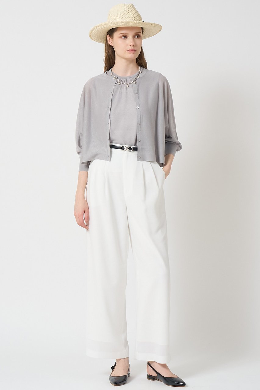 【アナイ/ANAYI】のシアー天竺ドルマン カーディガン 人気、トレンドファッション・服の通販 founy(ファニー) 　ファッション　Fashion　レディースファッション　Fashion for Women　トップス・カットソー　Cut & Sew Tops　ニット　Knit Tops & Sweaters　カーディガン・羽織り　Layered Style Cardigans　おすすめ　Recommended / Our Picks　アンサンブル　Ensemble Set　イタリア　Italy　カーディガン　Cardigan, Knitwear　ギャザー　Gathered, Ruffled　シアー　Sheer, See-Through　ショート　Short, Short Length　トレンド　Trend, Trending Now　other-4|ID: prp329100004513463 ipo3291000000032811020