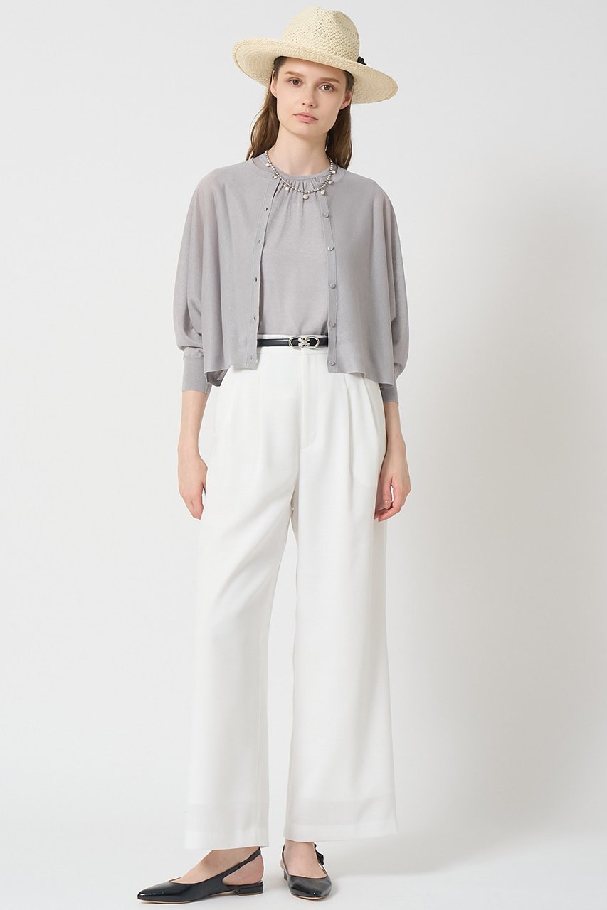 【アナイ/ANAYI】のシアー天竺ドルマン カーディガン 人気、トレンドファッション・服の通販 founy(ファニー) 　ファッション　Fashion　レディースファッション　Fashion for Women　トップス・カットソー　Cut & Sew Tops　ニット　Knit Tops & Sweaters　カーディガン・羽織り　Layered Style Cardigans　おすすめ　Recommended / Our Picks　アンサンブル　Ensemble Set　イタリア　Italy　カーディガン　Cardigan, Knitwear　ギャザー　Gathered, Ruffled　シアー　Sheer, See-Through　ショート　Short, Short Length　トレンド　Trend, Trending Now　other-5|ID: prp329100004513463 ipo3291000000032811021