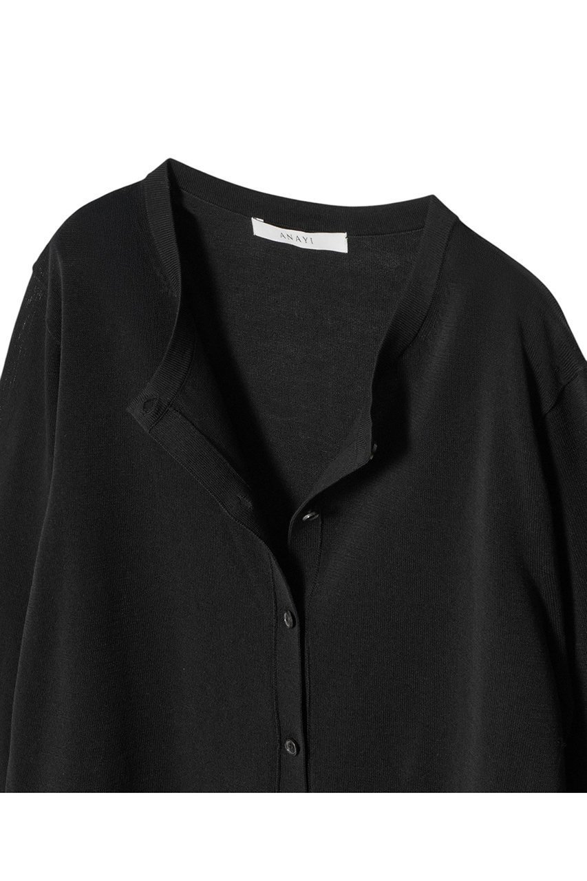 【アナイ/ANAYI】のシアーラインクルーネック カーディガン 人気、トレンドファッション・服の通販 founy(ファニー) 　ファッション　Fashion　レディースファッション　Fashion for Women　トップス・カットソー　Cut & Sew Tops　ニット　Knit Tops & Sweaters　カーディガン・羽織り　Layered Style Cardigans　カーディガン　Cardigan, Knitwear　シアー　Sheer, See-Through　シンプル　Simple, Minimal　夏　Summer　定番　Standard, Basic Item　春　Spring　S/S・春夏　SS, Spring/Summer, Warm Season　other-3|ID: prp329100004513464 ipo3291000000032811029