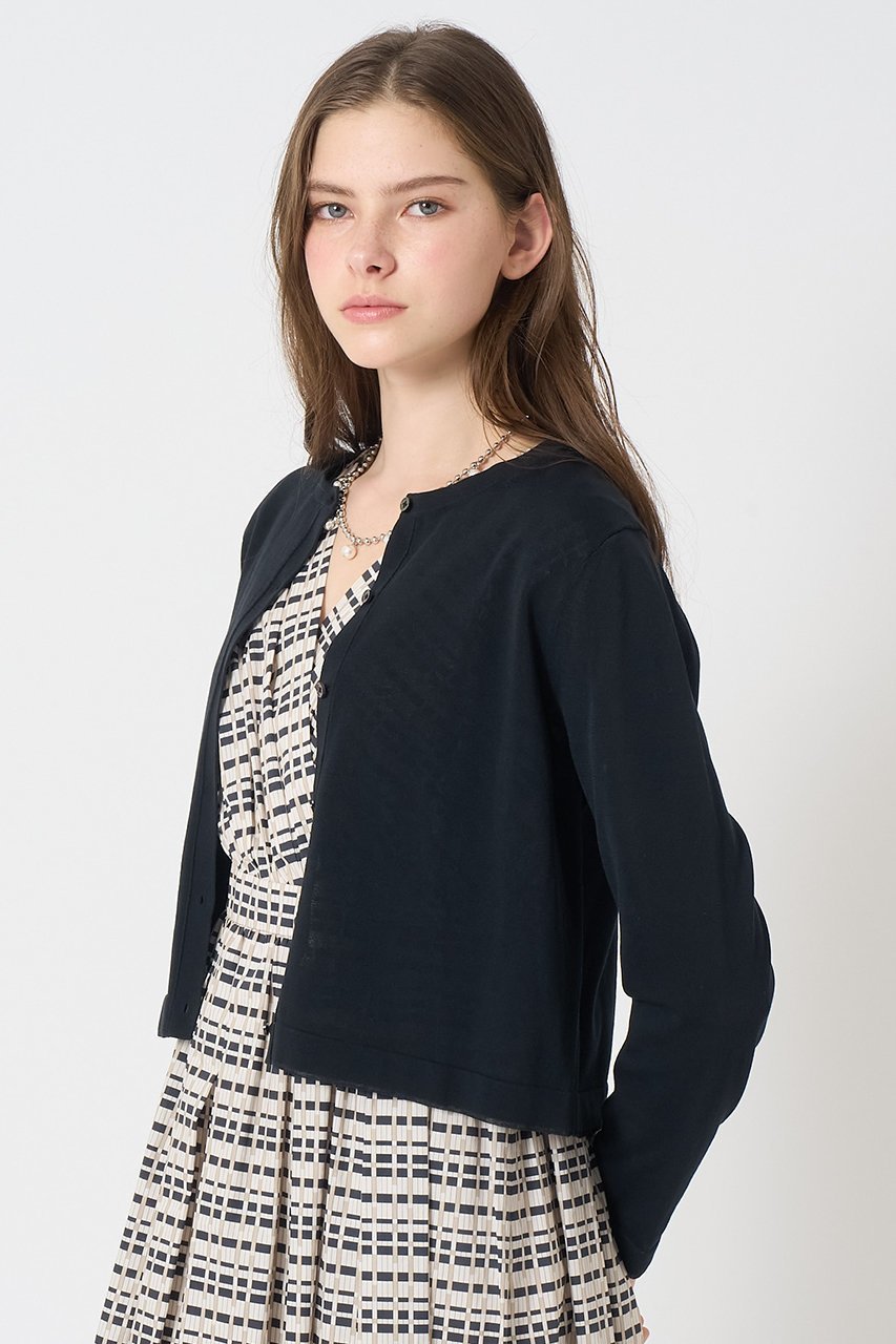 【アナイ/ANAYI】のシアーラインクルーネック カーディガン 人気、トレンドファッション・服の通販 founy(ファニー) 　ファッション　Fashion　レディースファッション　Fashion for Women　トップス・カットソー　Cut & Sew Tops　ニット　Knit Tops & Sweaters　カーディガン・羽織り　Layered Style Cardigans　カーディガン　Cardigan, Knitwear　シアー　Sheer, See-Through　シンプル　Simple, Minimal　夏　Summer　定番　Standard, Basic Item　春　Spring　S/S・春夏　SS, Spring/Summer, Warm Season　other-8|ID: prp329100004513464 ipo3291000000032811034