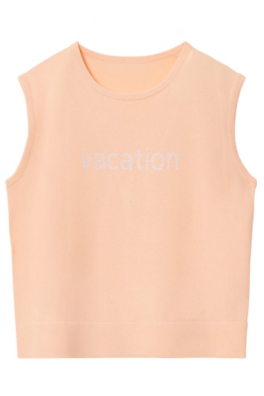 【アナイ/ANAYI】のVACATION ロゴ プルオーバー インテリア・キッズ・メンズ・レディースファッション・服の通販 founy(ファニー) 　ファッション　Fashion　レディースファッション　WOMEN　トップス・カットソー　Tops/Tshirt　ニット　Knit Tops　プルオーバー　Pullover　インナー　Inner　スリーブ　Sleeve　夏　Summer　NEW・新作・新着・新入荷　New Arrivals　ピンク|ID: prp329100004513466 ipo3291000000031887527