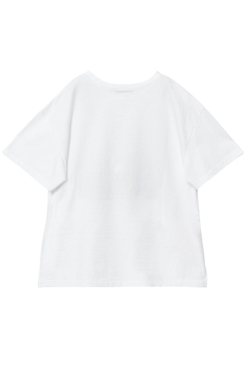【アナイ/ANAYI】のコットン天竺プリントTシャツ 人気、トレンドファッション・服の通販 founy(ファニー) 　ファッション　Fashion　レディースファッション　Fashion for Women　トップス・カットソー　Cut & Sew Tops　シャツ・ブラウス・オフィスカジュアル　Elegant Blouses & Button-Ups　ロングTシャツ・Tシャツ　Longline T-Shirts & Tees　カットソー・ベーシックTシャツ　Cut-and-Sewn Tops / Stretch Tees & Basics　なめらか　Smooth, Silky Texture　イタリア　Italy　コレクション　Collection, Seasonal Line　ショート　Short, Short Length　スリーブ　Sleeve, Long Sleeve / Short Sleeve　ドロップ　Drop Shoulder, Dropped Style　フォルム　Silhouette, Form　プリント　Print, Printed Pattern　ボックス　Boxy, Box Shape　ボーダー　Border, Stripe　モノトーン　Monotone, Black and White　リラックス　Relax, Relaxed Fit　エレガント 上品　Elegant　other-2|ID: prp329100004513467 ipo3291000000032811058
