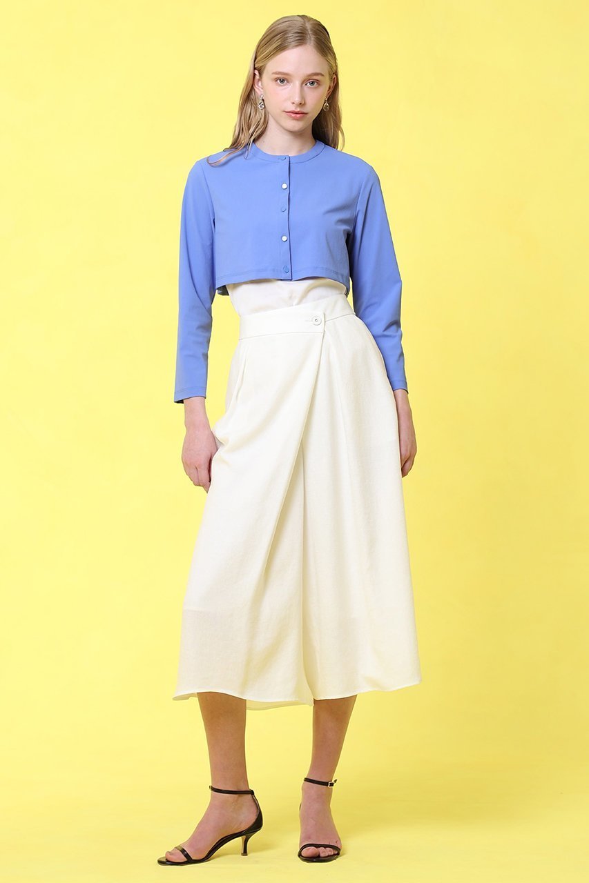 【アナイ/ANAYI】のナイロンジャージークロップド カーディガン 人気、トレンドファッション・服の通販 founy(ファニー) 　ファッション　Fashion　レディースファッション　Fashion for Women　トップス・カットソー　Cut & Sew Tops　カーディガン・羽織り　Layered Style Cardigans　シャツ・ブラウス・オフィスカジュアル　Elegant Blouses & Button-Ups　ロングTシャツ・Tシャツ　Longline T-Shirts & Tees　カットソー・ベーシックTシャツ　Cut-and-Sewn Tops / Stretch Tees & Basics　カーディガン　Cardigan, Knitwear　クロップド　Cropped, Short Length　ストレッチ　Stretch, Stretchy Fabric　リゾート　Resort, Vacation Style　夏　Summer　水着　Swimsuit, Swimwear　other-8|ID: prp329100004513469 ipo3291000000032811074