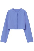 【アナイ/ANAYI】のナイロンジャージークロップド カーディガン 人気、トレンドファッション・服の通販 founy(ファニー) ファッション Fashion レディースファッション Fashion for Women トップス・カットソー Cut & Sew Tops カーディガン・羽織り Layered Style Cardigans シャツ・ブラウス・オフィスカジュアル Elegant Blouses & Button-Ups ロングTシャツ・Tシャツ Longline T-Shirts & Tees カットソー・ベーシックTシャツ Cut-and-Sewn Tops / Stretch Tees & Basics カーディガン Cardigan, Knitwear クロップド Cropped, Short Length ストレッチ Stretch, Stretchy Fabric リゾート Resort, Vacation Style 夏 Summer 水着 Swimsuit, Swimwear thumbnail ブルー|ID: prp329100004513469 ipo3291000000035847532