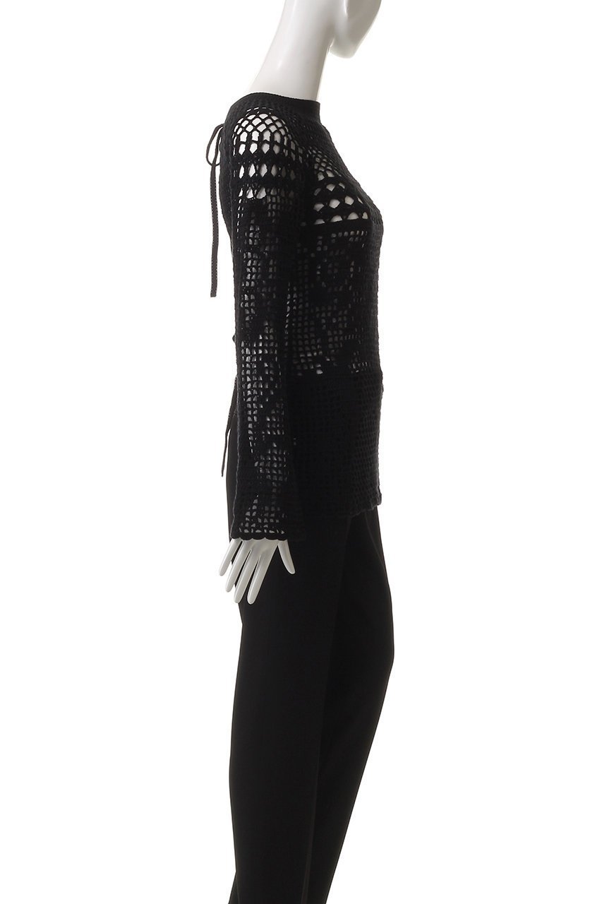 【クラネ/CLANE】のBACK OPEN CROCHET KNIT TOPS/ニット 人気、トレンドファッション・服の通販 founy(ファニー) 　ファッション　Fashion　レディースファッション　WOMEN　トップス・カットソー　Tops/Tshirt　ニット　Knit Tops　プルオーバー　Pullover　エレガント 上品　Elegant　キャミソール　Camisole　クロシェ　Crochet　サロペット　Overalls　シアー　Sheer　スリーブ　Sleeve　ロング　Long　夏　Summer　春　Spring　S/S・春夏　Ss・Spring/Summer　other-3|ID: prp329100004513472 ipo3291000000032296649