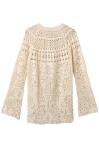 【クラネ/CLANE】のBACK OPEN CROCHET KNIT TOPS/ニット IVORY|ID:prp329100004513472