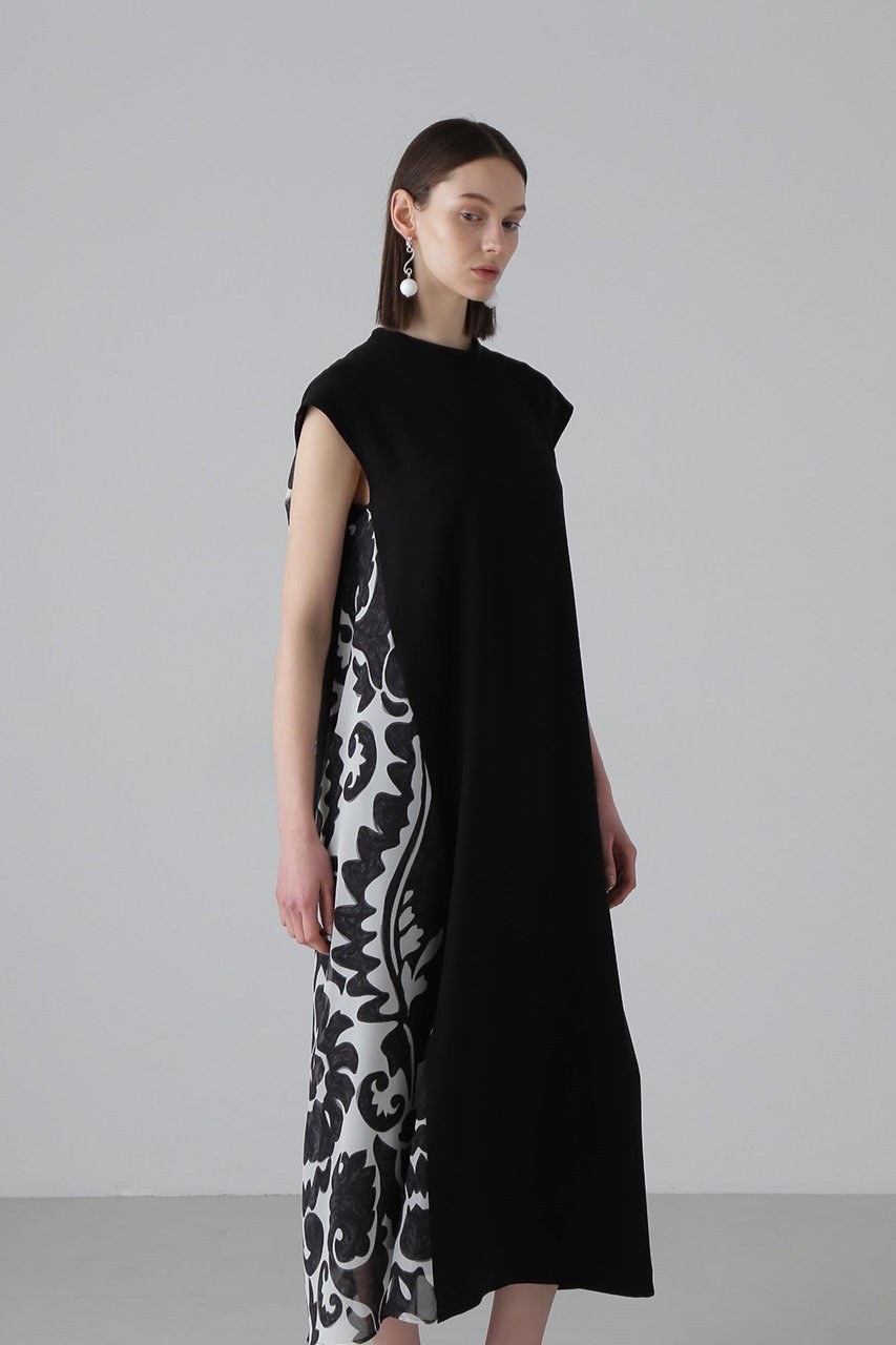 【アドーア/ADORE】のダマスクプリントワンピース 人気、トレンドファッション・服の通販 founy(ファニー) 　ファッション　Fashion　レディースファッション　Fashion for Women　ワンピース　Dresses　チュニック　Tunic Tops & Dresses　おすすめ　Recommended / Our Picks　オリエンタル　Oriental Pattern　サマー　Summer, Summer Style　シフォン　Chiffon, Lightweight Fabric　スカーフ　Scarf, Neckwear　チュニック　Tunic, Long Top　ドレス　Dress, One-Piece　プリント　Print, Printed Pattern　ロング　Long, Long-Length　再入荷　Restock / Back in Stock　other-3|ID: prp329100004513478 ipo3291000000034989018