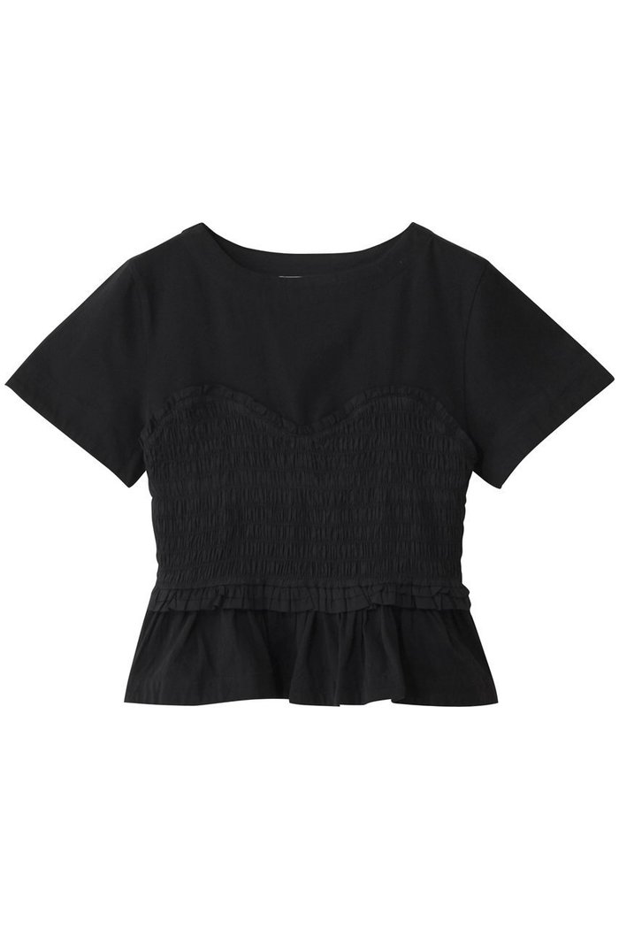 【マーレット/MERLETTE】のSHEL スモッキング刺しゅうドッキングカットソー インテリア・キッズ・メンズ・レディースファッション・服の通販 founy(ファニー) https://founy.com/ ファッション Fashion レディースファッション WOMEN トップス・カットソー Tops/Tshirt シャツ/ブラウス Shirts/Blouses ロング / Tシャツ T-Shirts カットソー Cut and Sewn カットソー Cut And Sew ショート Short スモッキング Smocking スリーブ Sleeve ドッキング Docking フォルム Form NEW・新作・新着・新入荷 New Arrivals |ID: prp329100004513481 ipo3291000000031887651