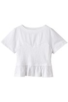 【マーレット/MERLETTE】のSHEL スモッキング刺しゅうドッキングカットソー ホワイト|ID: prp329100004513481 ipo3291000000032648455