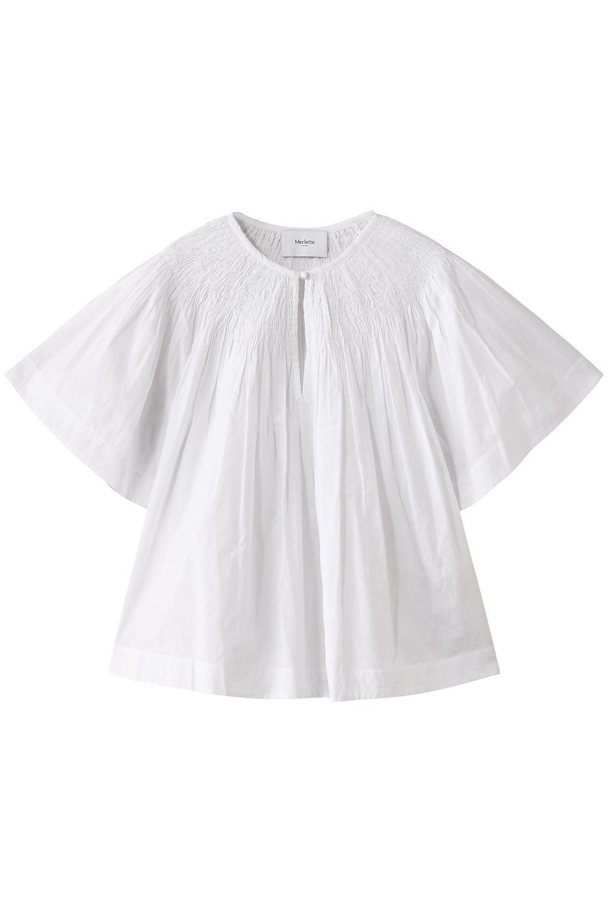 【マーレット/MERLETTE】のMAVIS カートリッジプリーツブラウス インテリア・キッズ・メンズ・レディースファッション・服の通販 founy(ファニー) 　ファッション　Fashion　レディースファッション　WOMEN　トップス・カットソー　Tops/Tshirt　シャツ/ブラウス　Shirts/Blouses　ショート　Short　スリーブ　Sleeve　プリーツ　Pleats　ボトム　Bottom　エレガント 上品　Elegant　ビジネス 仕事 通勤　Business　NEW・新作・新着・新入荷　New Arrivals　ホワイト|ID: prp329100004513482 ipo3291000000031887657