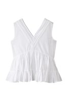 【マーレット/MERLETTE】のSENDA Vネックギャザーブラウス 人気、トレンドファッション・服の通販 founy(ファニー) ファッション Fashion レディースファッション WOMEN トップス・カットソー Tops/Tshirt キャミソール / ノースリーブ No Sleeves シャツ/ブラウス Shirts/Blouses Vネック V-Neck ギャザー Gather ノースリーブ No Sleeve フェミニン Feminine フォルム Form NEW・新作・新着・新入荷 New Arrivals |ID:prp329100004513483