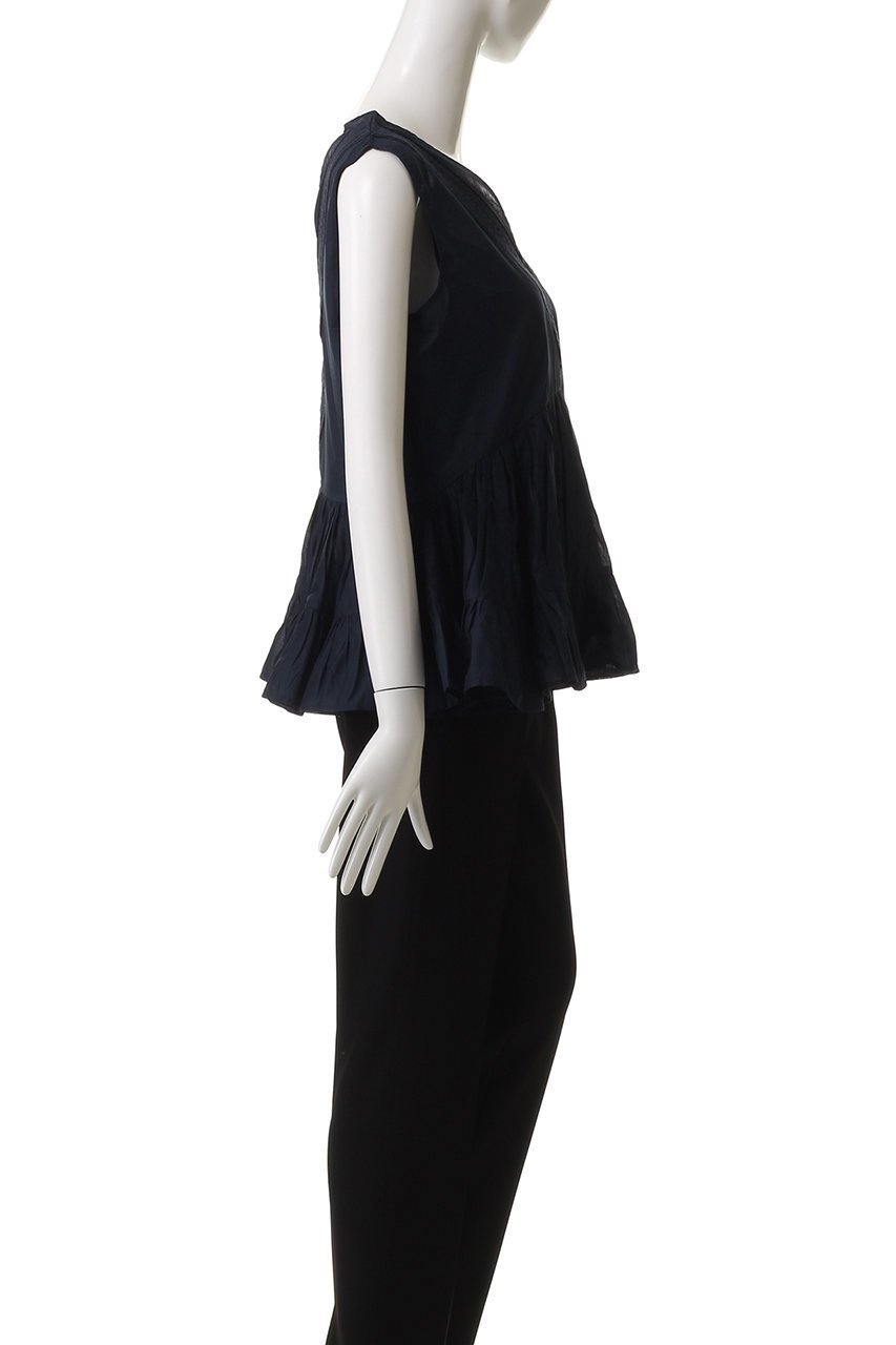 【マーレット/MERLETTE】のSENDA Vネックギャザーブラウス 人気、トレンドファッション・服の通販 founy(ファニー) 　ファッション　Fashion　レディースファッション　WOMEN　トップス・カットソー　Tops/Tshirt　キャミソール / ノースリーブ　No Sleeves　シャツ/ブラウス　Shirts/Blouses　Vネック　V-Neck　ギャザー　Gather　ノースリーブ　No Sleeve　フェミニン　Feminine　フォルム　Form　NEW・新作・新着・新入荷　New Arrivals　other-3|ID: prp329100004513483 ipo3291000000031887666