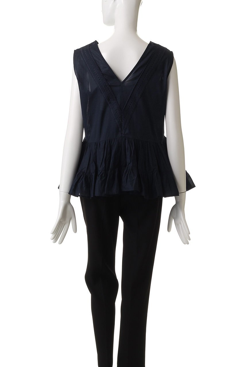 【マーレット/MERLETTE】のSENDA Vネックギャザーブラウス 人気、トレンドファッション・服の通販 founy(ファニー) 　ファッション　Fashion　レディースファッション　WOMEN　トップス・カットソー　Tops/Tshirt　キャミソール / ノースリーブ　No Sleeves　シャツ/ブラウス　Shirts/Blouses　Vネック　V-Neck　ギャザー　Gather　ノースリーブ　No Sleeve　フェミニン　Feminine　フォルム　Form　NEW・新作・新着・新入荷　New Arrivals　other-4|ID: prp329100004513483 ipo3291000000031887667