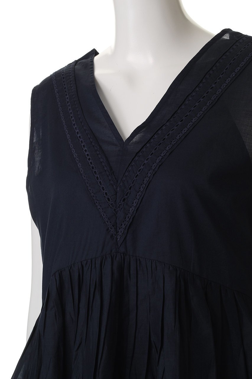 【マーレット/MERLETTE】のSENDA Vネックギャザーブラウス 人気、トレンドファッション・服の通販 founy(ファニー) 　ファッション　Fashion　レディースファッション　WOMEN　トップス・カットソー　Tops/Tshirt　キャミソール / ノースリーブ　No Sleeves　シャツ/ブラウス　Shirts/Blouses　Vネック　V-Neck　ギャザー　Gather　ノースリーブ　No Sleeve　フェミニン　Feminine　フォルム　Form　NEW・新作・新着・新入荷　New Arrivals　other-5|ID: prp329100004513483 ipo3291000000031887668