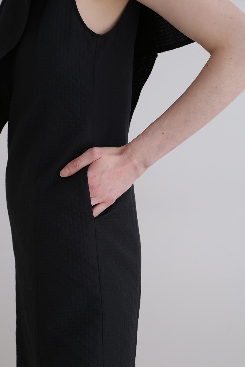 【ル フィル/LE PHIL】のタイルジャカードワンピース 人気、トレンドファッション・服の通販 founy(ファニー) 　ファッション　Fashion　レディースファッション　Ladies' Fashion Online　ワンピース　Dress　チュニック　Tunic　アシンメトリー　Asymmetry　ジャカード　Jacquard　スタンダード　Standard　スリット　Slit　チュニック　Tunic　フィット　Fit　モチーフ　Motif　ロング　Long　other-8|ID: prp329100004513484 ipo3291000000031901877